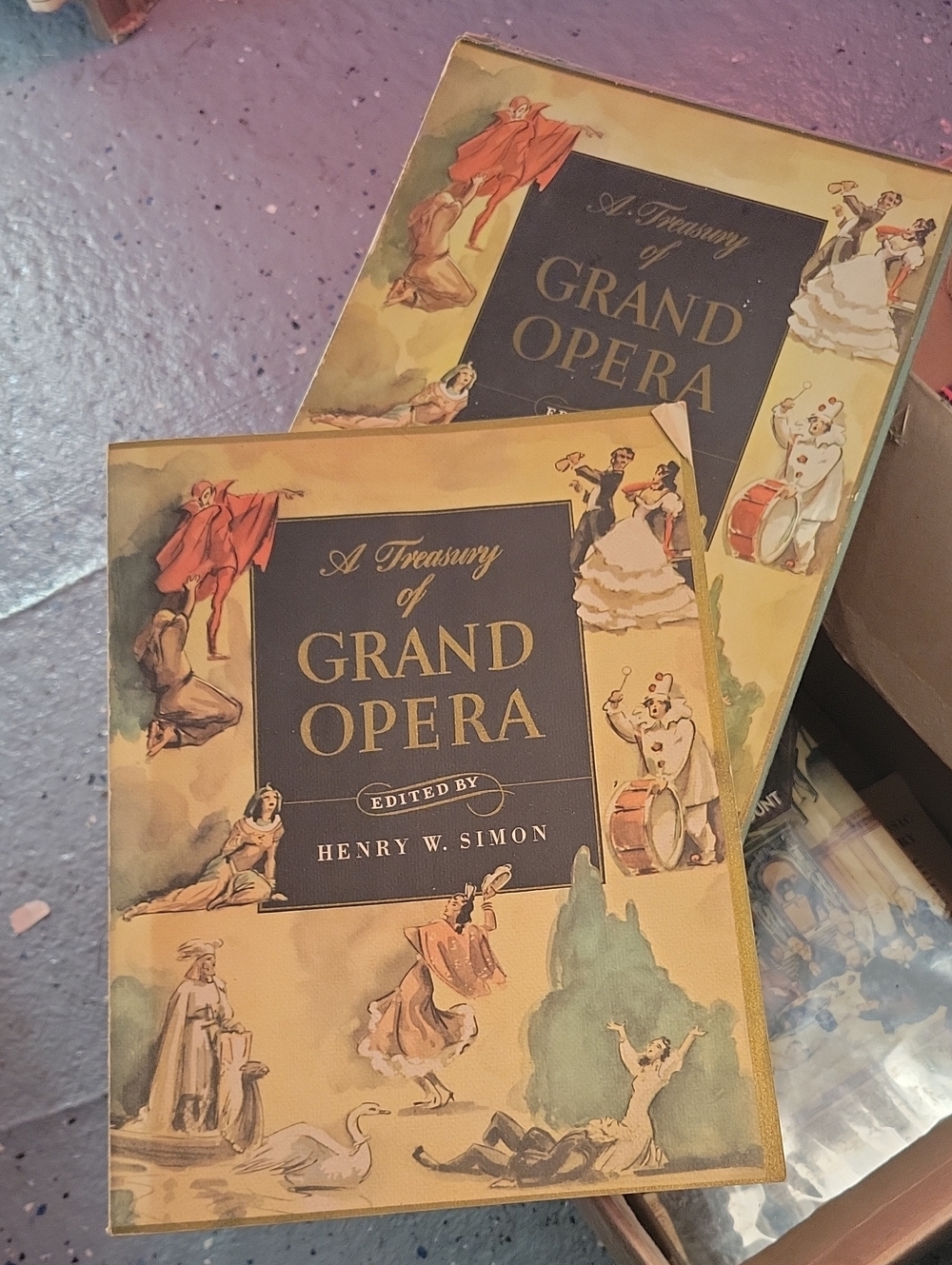 A Treasury of Grand Opera Decorative Book Box - Yellow